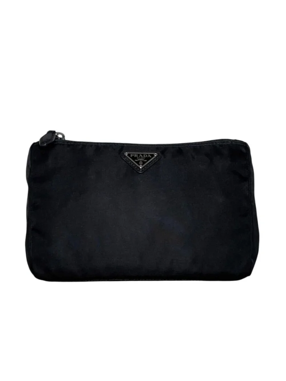 Prada Pouch Black Nero Tessuto Case Nylon 165 Zipper